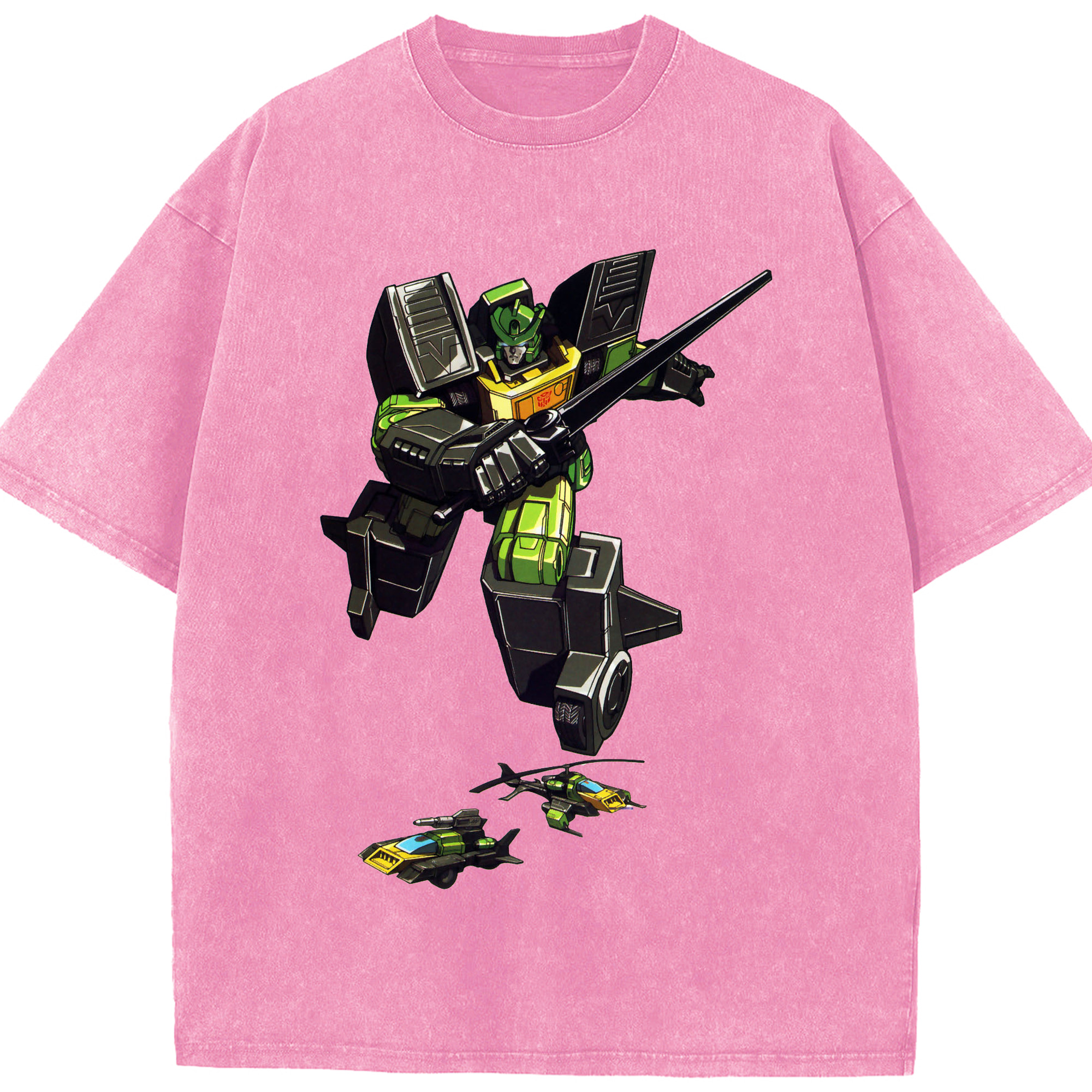 （画像用）  綿100% ヴィンテージ風 半袖Tシャツ（フロントプリント）
